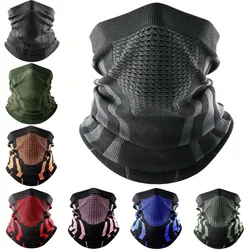 Lenço de malha térmica para ciclismo bicicleta quente pescoço, cachecol tubo, máscaras de caminhada, respirável, confortável, inverno, esqui, capa facial, 8 cores