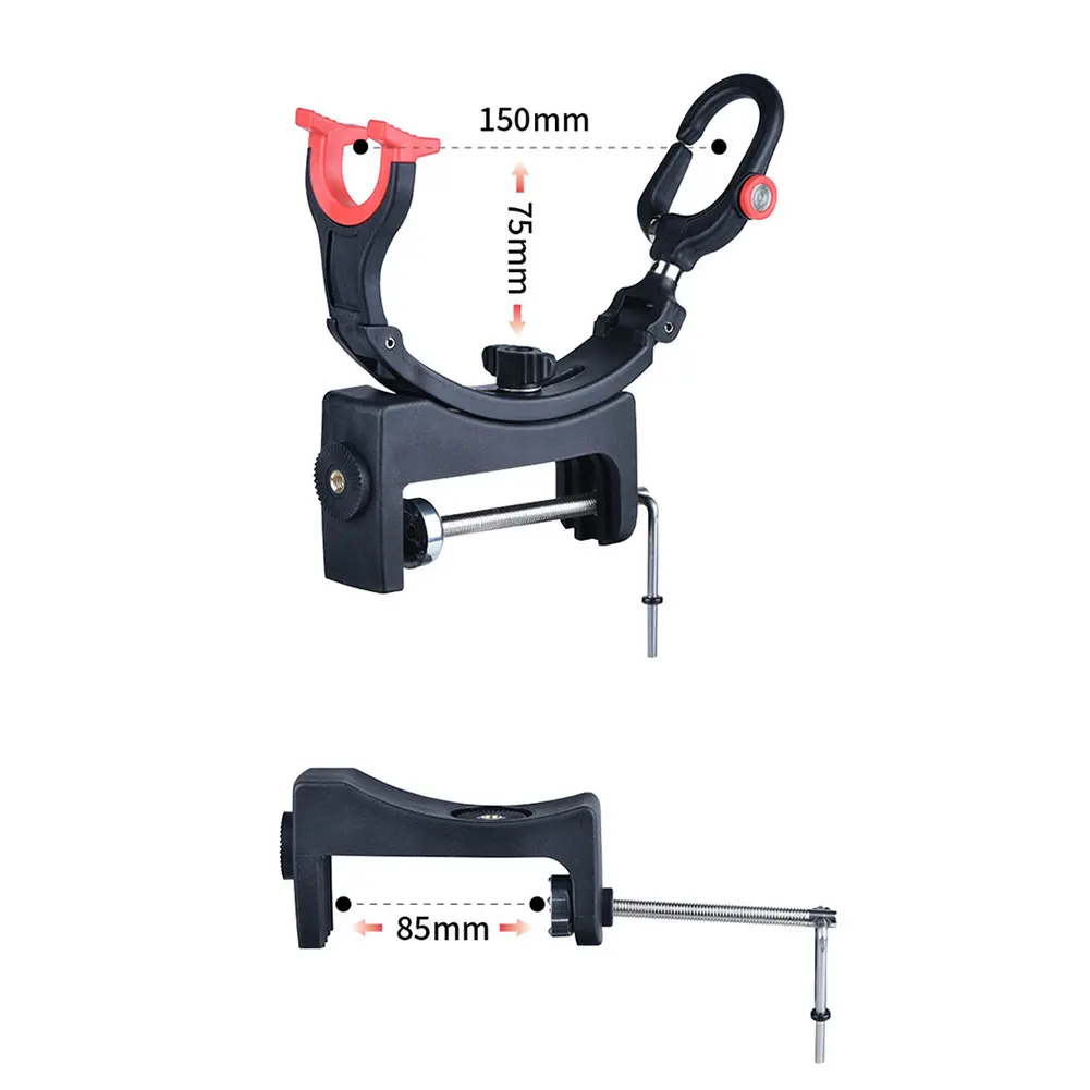 تلسكوبي الصيد رود قوس قابل للتعديل قارب قضيب قوس المحمولة الصيد رود حامل لمعدات دعم القارب #6