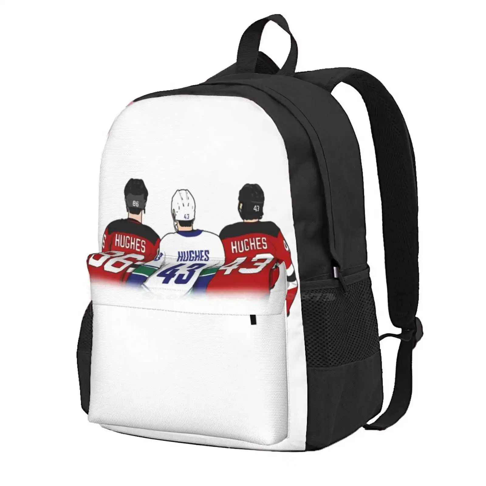 

Горячая Распродажа, школьный рюкзак Bro Hughes Bruh, модные сумки, сумки для хоккея, новые демоны, Квинн, Hughes, Люк, Hughes, Nj, Джек, Hughes, 1 Джек, Hughe