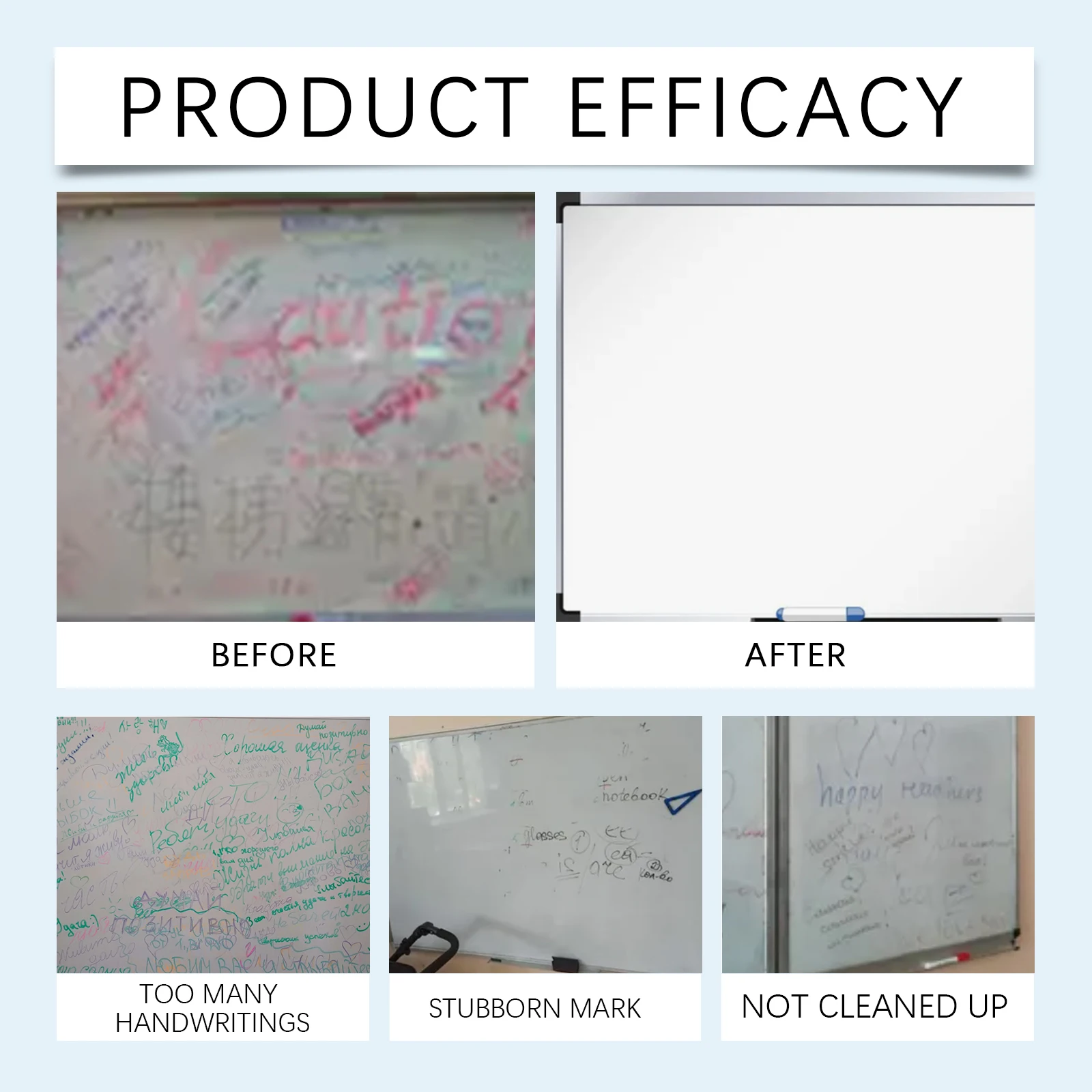 Whiteboard Cleaner Office Whiteboard Oil Marker Pen Efficient & Fast Removal Gentle Formula Without Damaging Whiteboard Cleaner