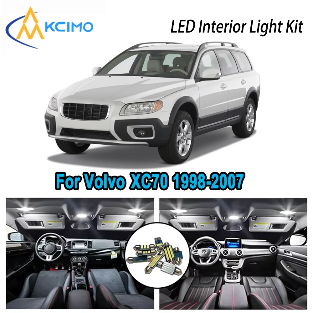

High-Quality LED Interior Kit for Volvo XC70 1998-2007 1999 2000 2001 2002 Premium Error-Free Dome Map Trunk Automotive Lamps