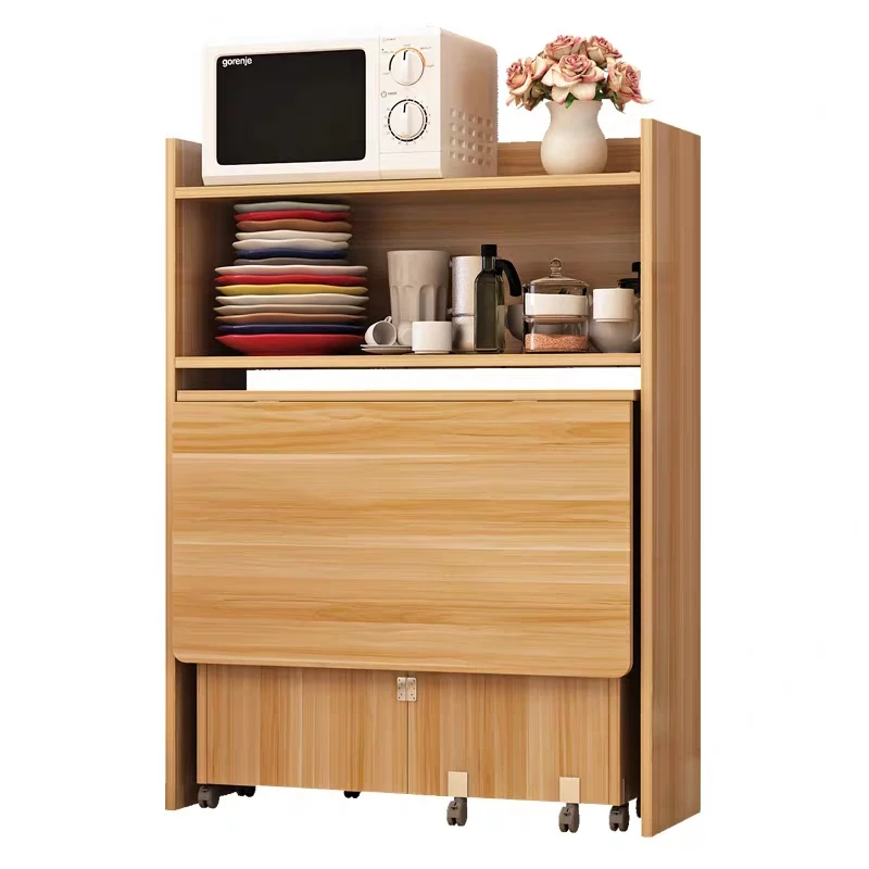 

Premium Small household movable combination rectangular retractable table simple folding dining table