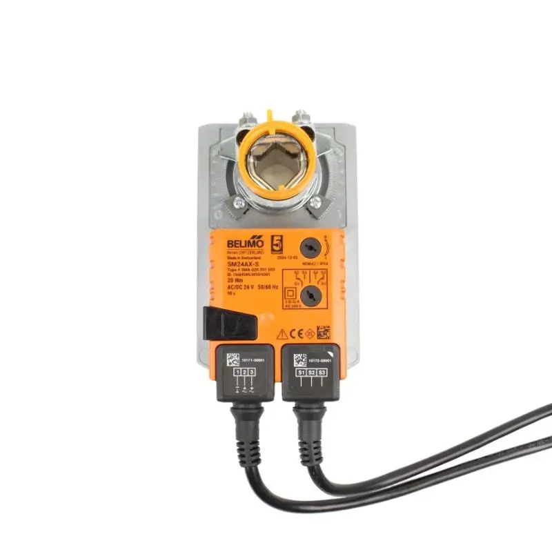 

SM24AX-S Damper actuator SMA-020 201 002 Torque 20 Nm AC/DC 24 V Control Open/close, 3-point with integrated auxiliary switch