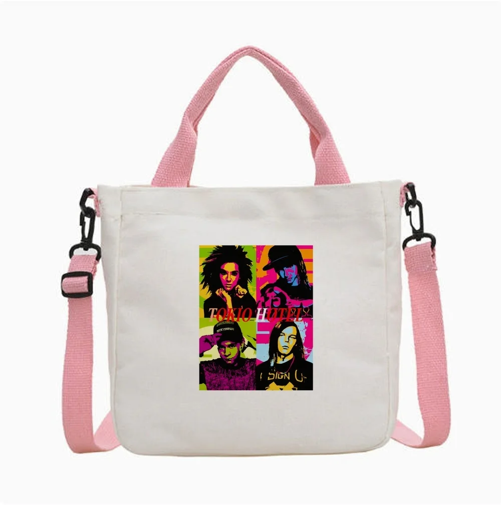 Tokio Hotel tote bag foldable torba na zakupy totebag grocery shoulder  woman