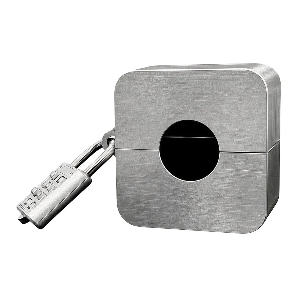 Outdoor Tap Lock Made of Stainless Steel for Securing Garden Faucets Against Theft and Tampering on Rental Properties and Farms