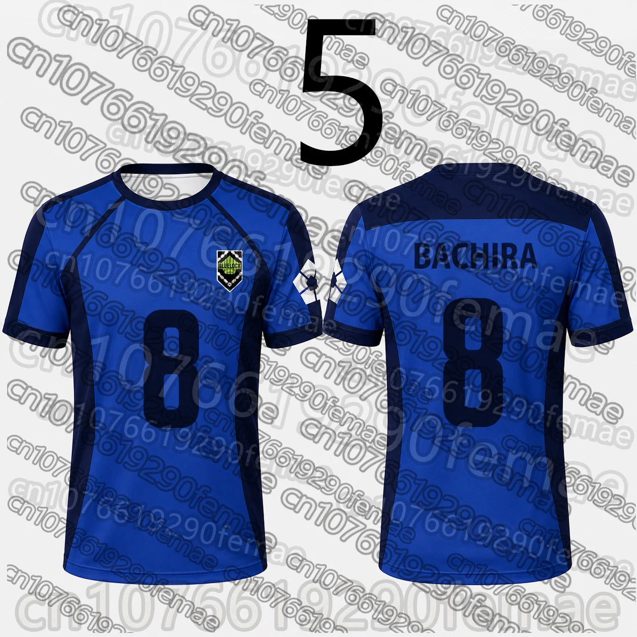 2026 Men's Summer Breathable Quick Dry Sports T-shirt BLUE LOCK Anime Same Style Isagi Yoichi Soccer Jersey Cosplay Costume