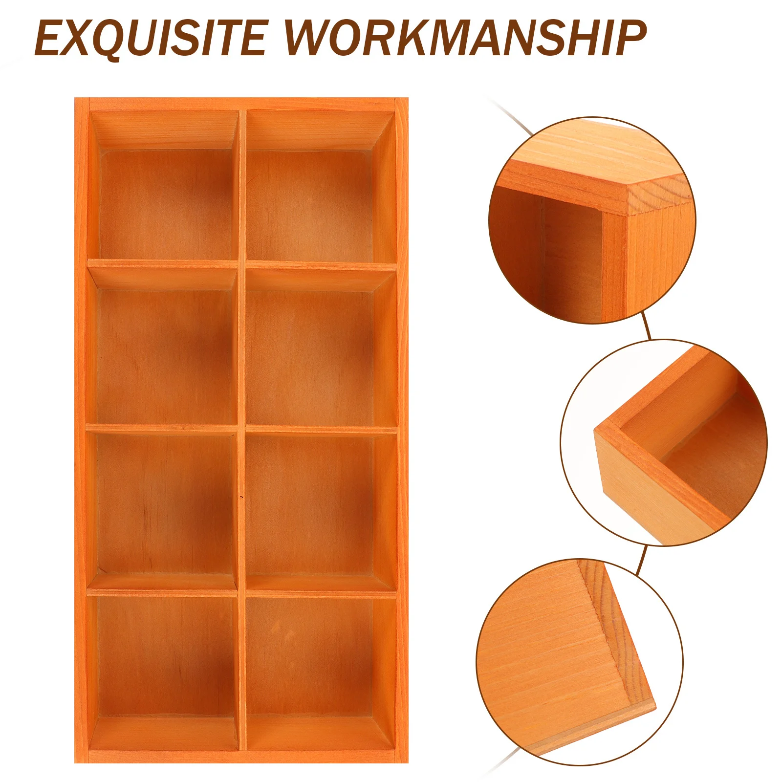 

Wood Storage Box Compartmentalized Tea Bag Sugar Packet Holder Organizer for Home Office Coffee Snack Storage Tea Bag Holder