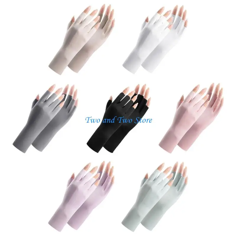 

HX6F Sun Protective Gloves For Outdoor Sports Half Finger Lightweight 22cm Length