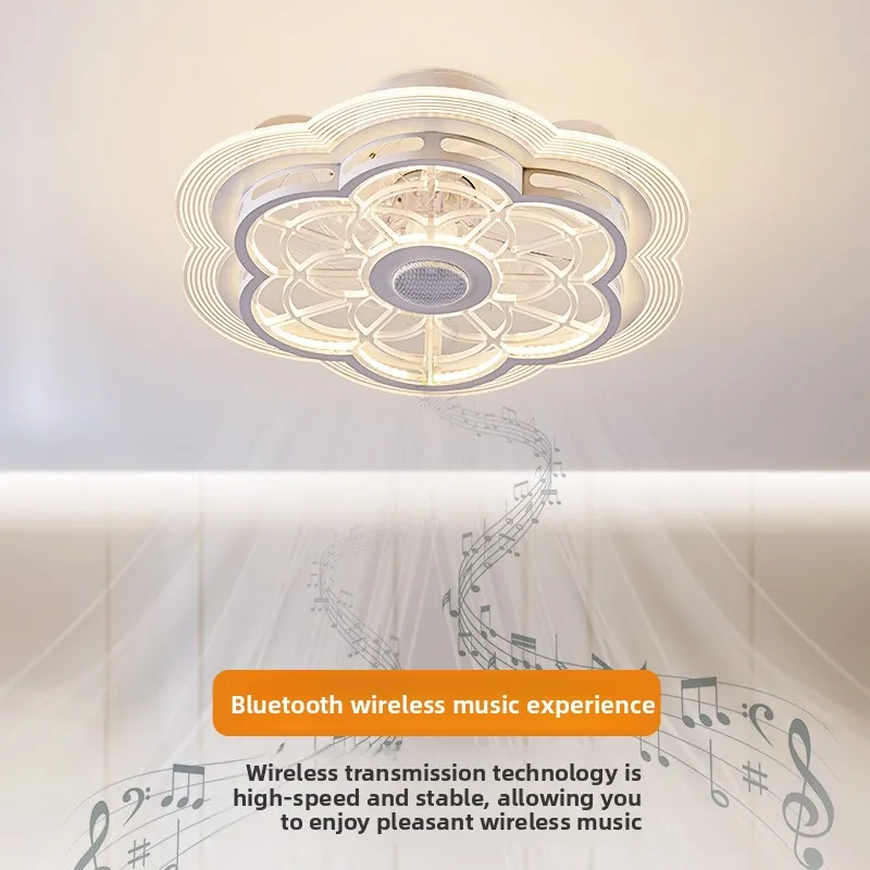 Minimalist Thin Electric Ceiling Fan Lamps Integrated Modern Dining Room Bedroom Study Office Silent Ceiling Fan Pendant Lights