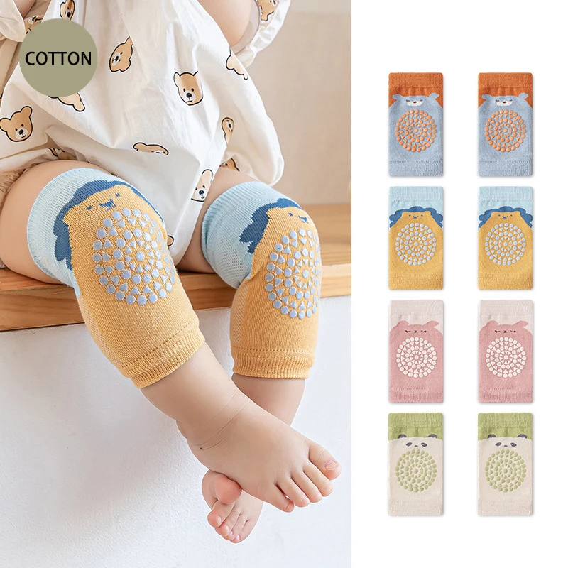 Cute Baby Safety Knee Pad, Crawling Elbow Cushion, Protetor Infantil, Crianças, Leg Warmer, Malha, Respirável Kids Acessórios