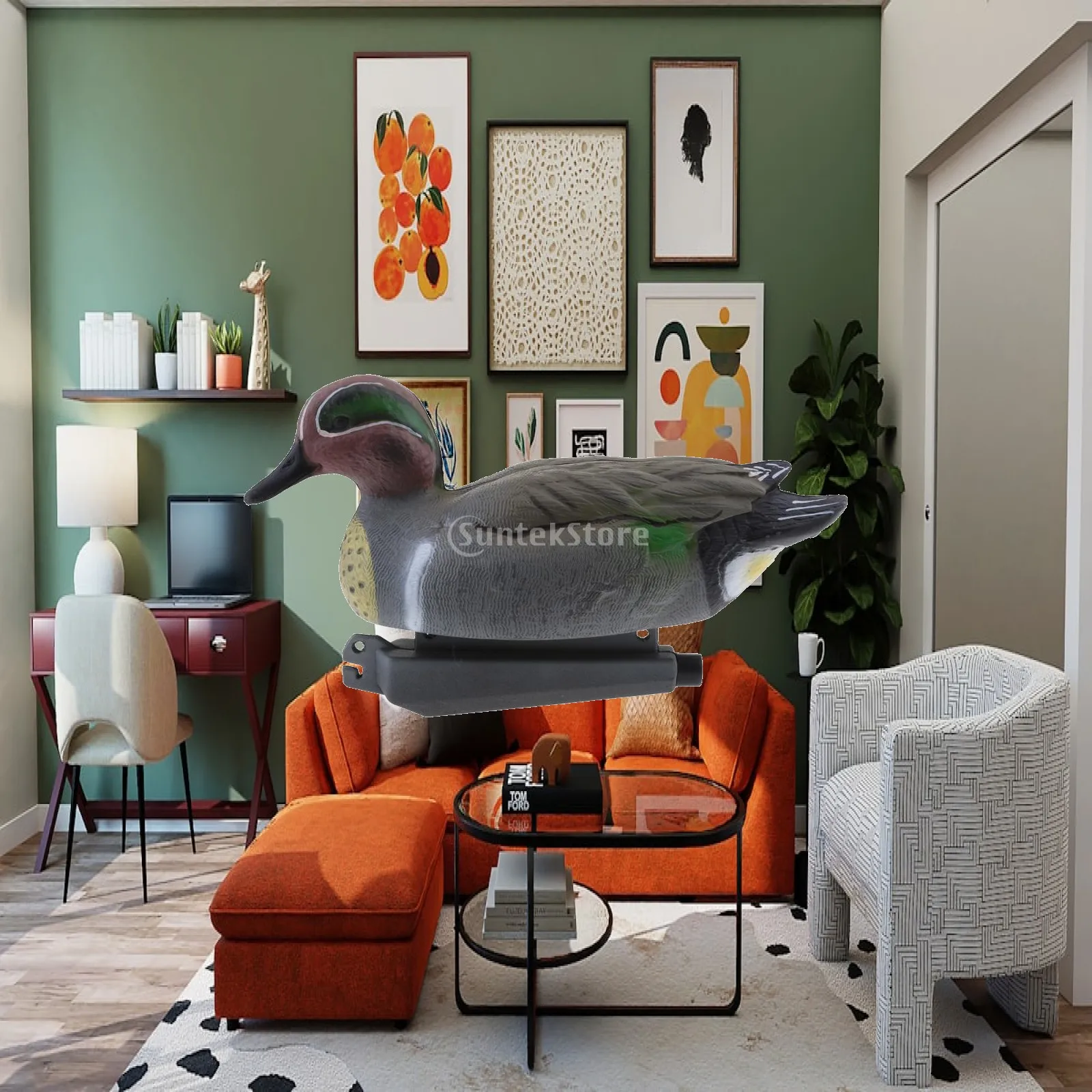 

Garden Yard Duck Floating Decoy Realistic Animal Repeller Outdoor Pond Decoration for Fish Pond