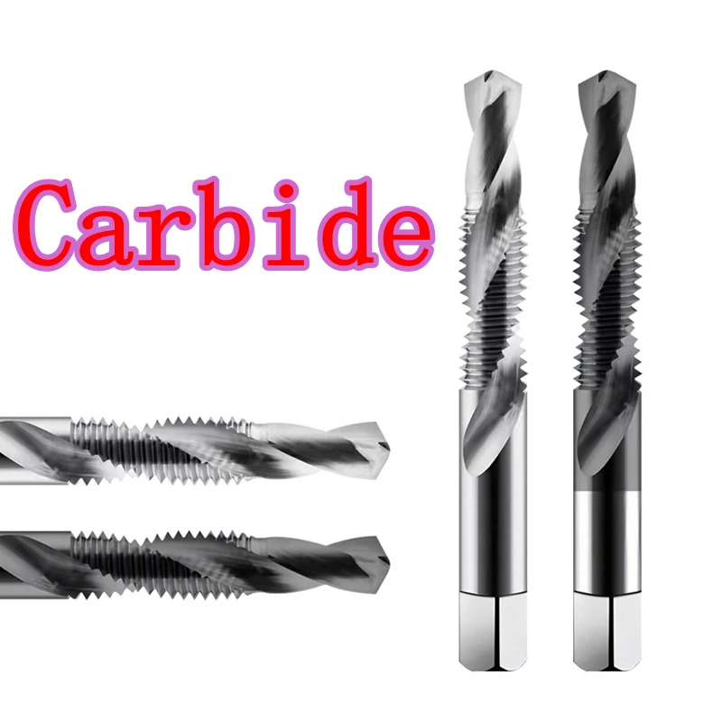 Carbide combined tap and drill M2 M2.5 M3 M4 M5 M6 M8 M10 M12 Integrated drilling and attacking High-efficiency tap