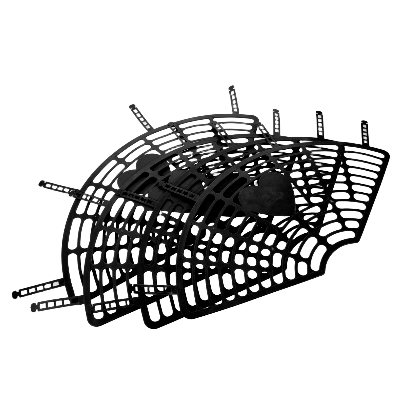 

4 Pcs Children's Back Seat Protection Net Backseat Protective Fence Bicycle Accessory Screen Guard for Bike Black Mesh