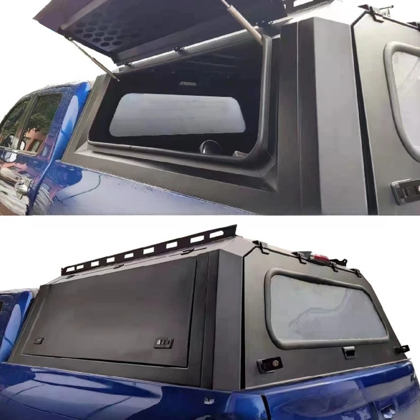 Truck Bed High Cover For Toyota Hilux, 3-Way Opening, Waterproof & Lockable Tonneau Cover for Pickup Rear Box,  Vigo Revo