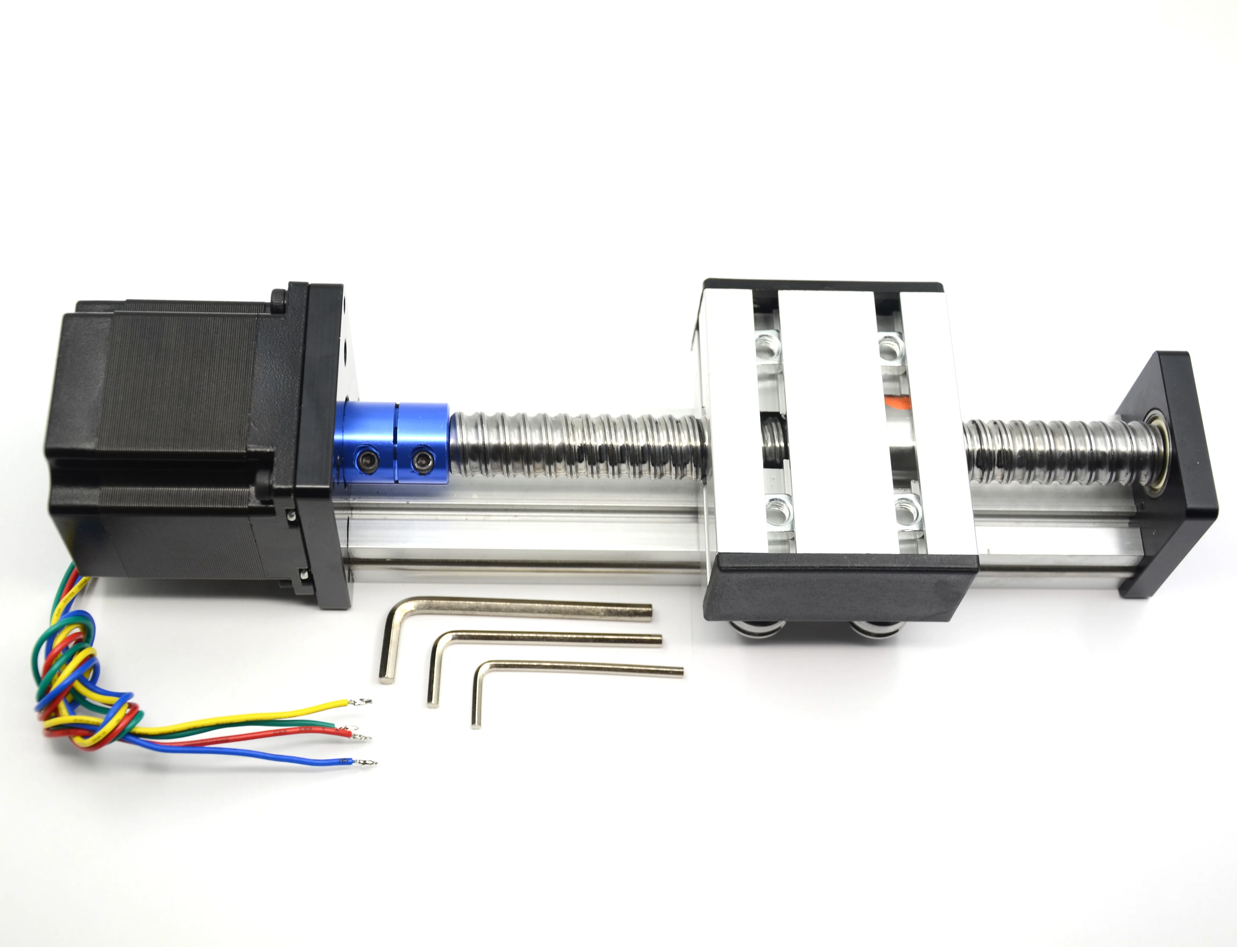 Befenybay100mm 이동 길이 선형 모션 가이드 DIY/CNC 라우터 부품 용 NEMA23 스테퍼 모터가있는 볼 스크류 SFU1605 X Y Z