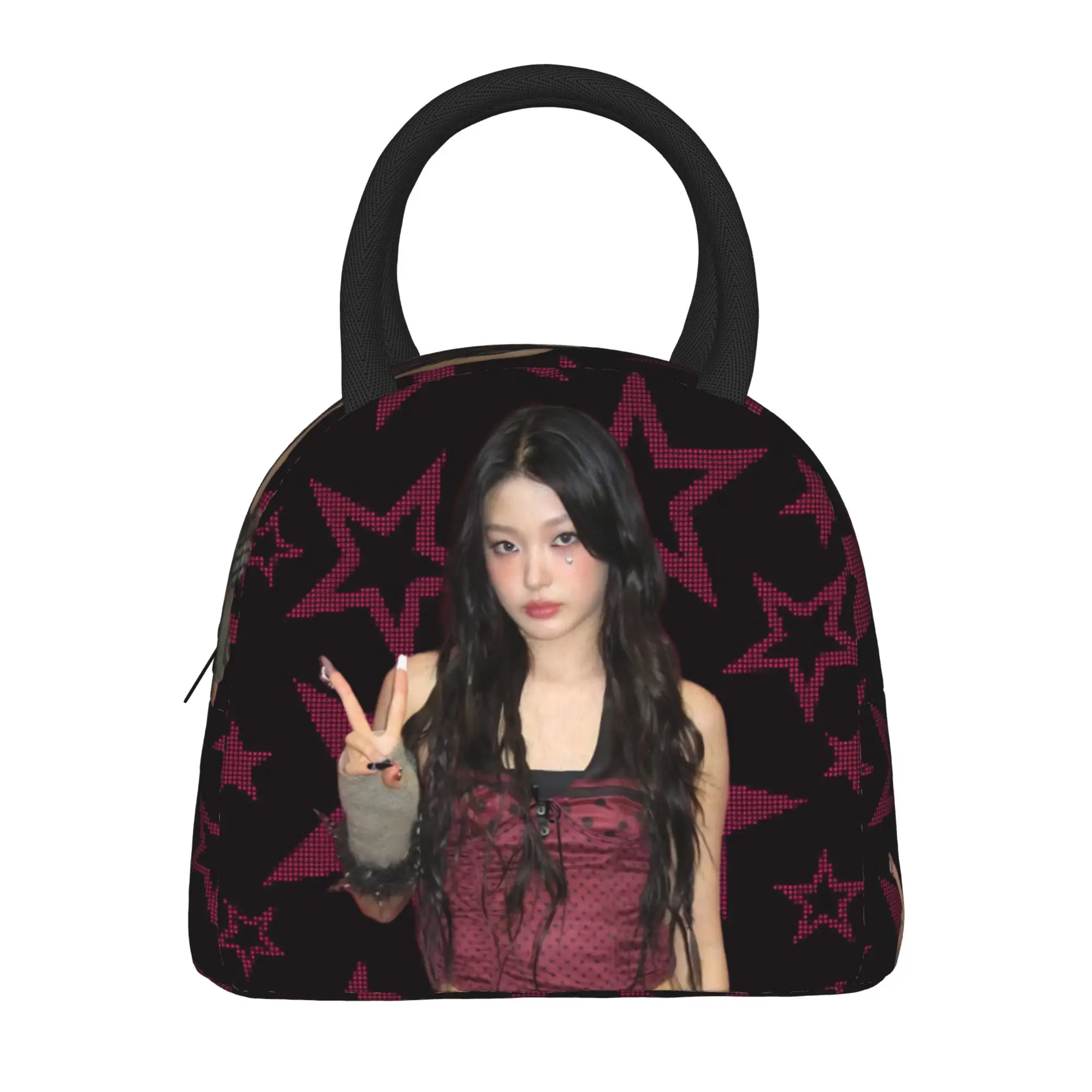 Katseyes Yoonchae Kpop Girl Group  Insulated Lunch Bag Thermal Bag Reusable  Portable Tote Lunch Box for Men Women Beach  Picnic