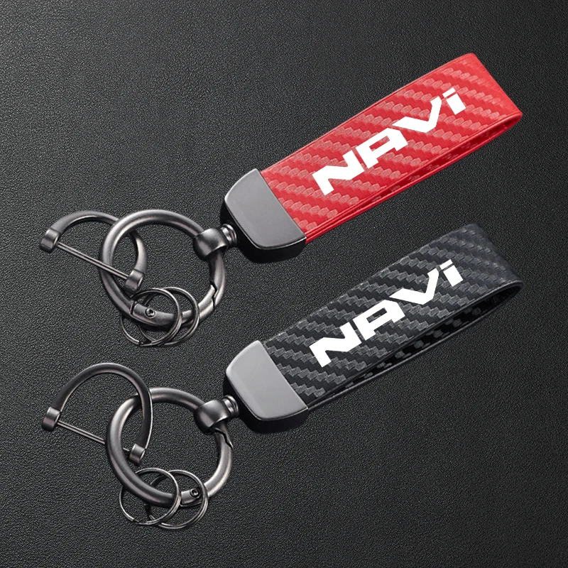 LLavero de Metal con estampado de fibra de carbono para motocicleta de alta calidad, accesorios para HONDA DREAMWING Navi 110 Navi 2016-2025