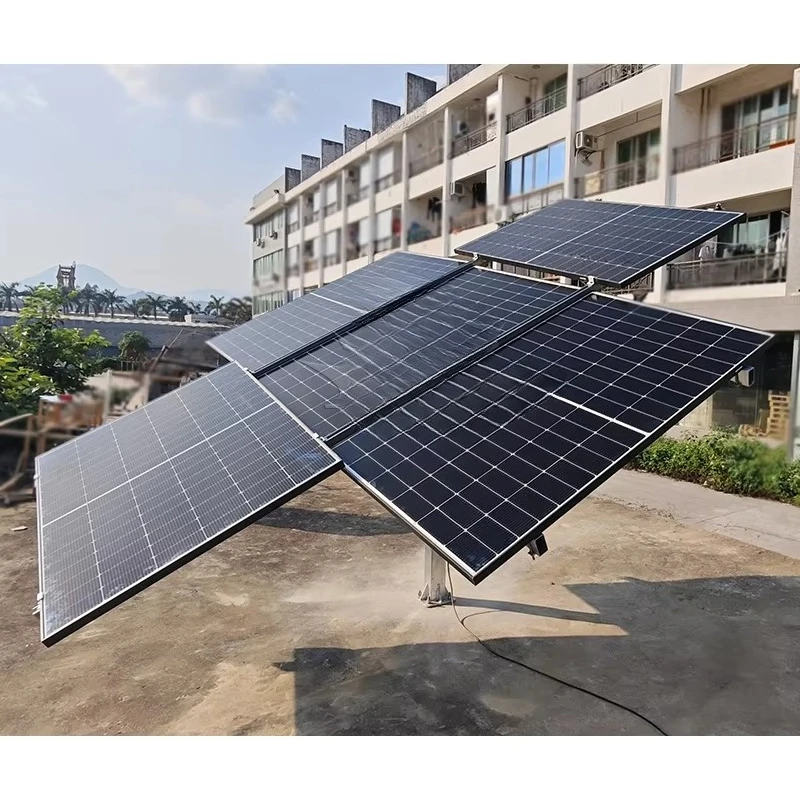 Solar biaxial intelligent tracking bracket carbon steel single column ground installation system
