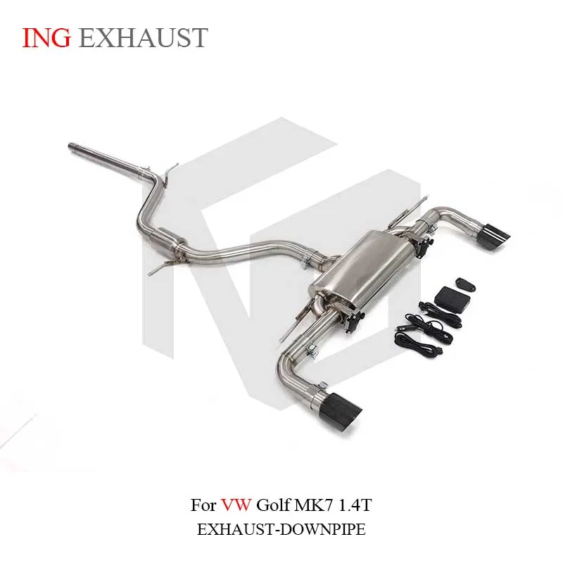 

ING Stainless Steel Exhaust System Performance Catback For VW golf MK7 1.4T With valve