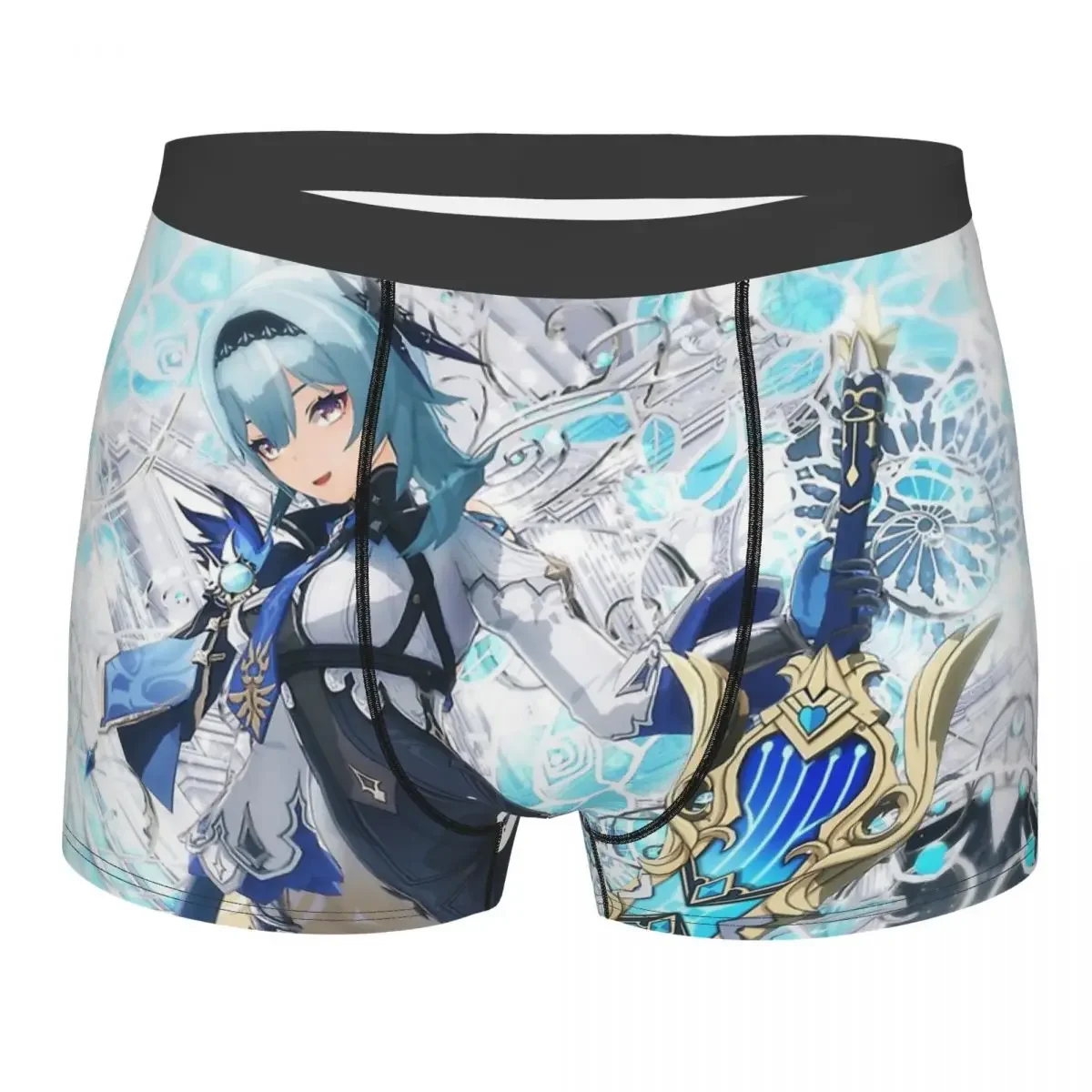 Genshin Impact Mobile Game Eula And Sword Underpants Cotton Panties Male Underwear Sexy Shorts Boxer Briefs