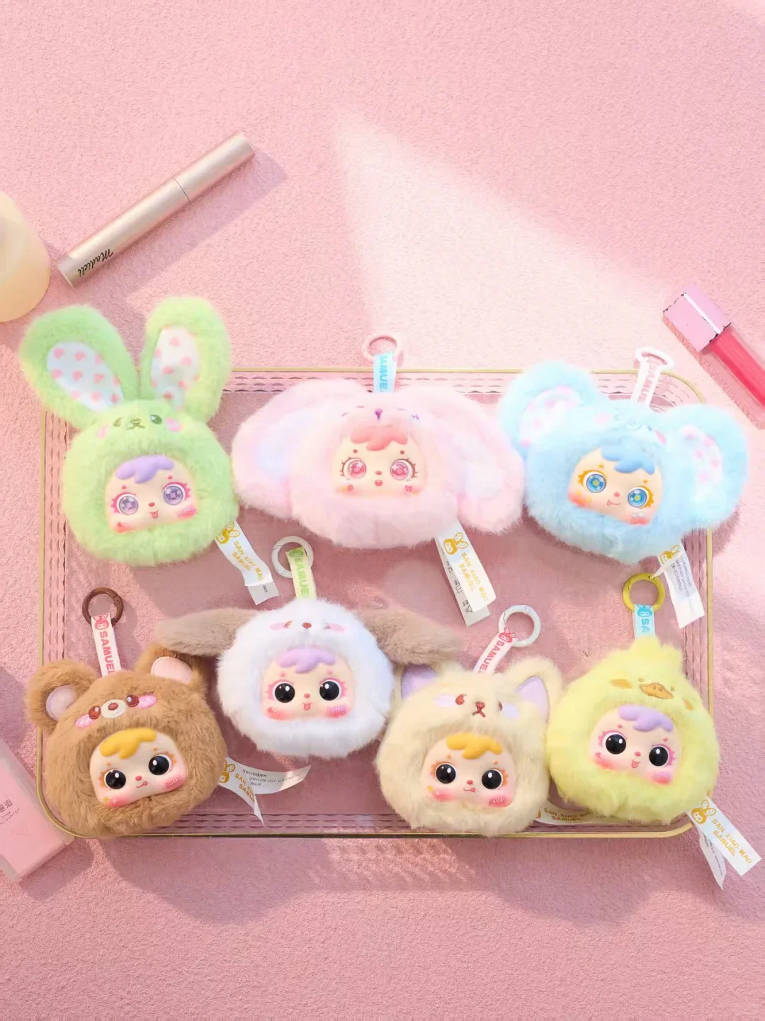 Samuel Trendy Blind Box Speelgoed Pluche Schattige Animal Party Mascotte Poppen Slaapkamer Decoraties Cadeaus Voor Meisjes Collectible Beeldjes