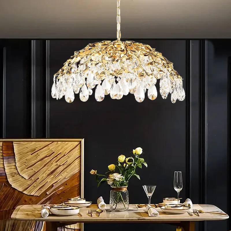 

Modern Style Decoration Indoor Pendant Lighting Living Room Foyer Decorative Luxury Branch Crystal Hanging Ceiling Chandelier