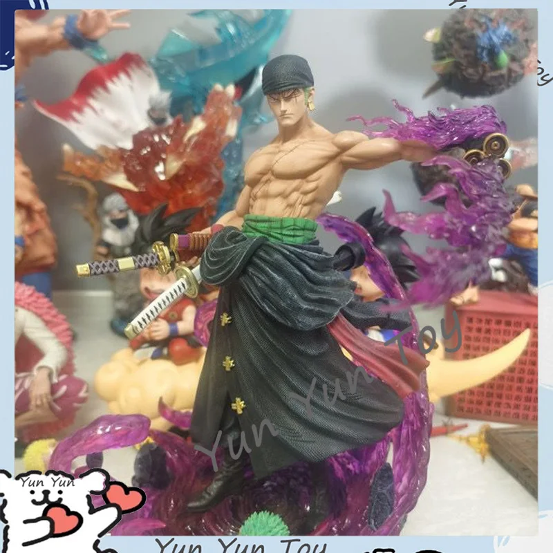 Nuevas figuras de Anime de una pieza de 30cm, figura de acción de Roronoa Zoro, estatua de Pvc de doble cabeza, decoración, modelo coleccionable, juguete para regalo