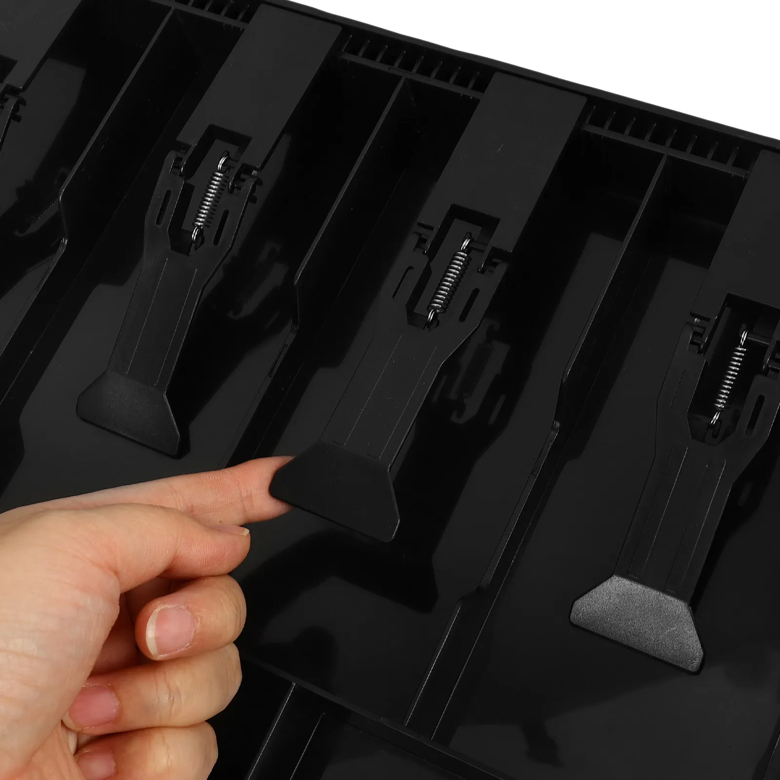 

Лоток для денег и монет на 4 секции и 3 отделения из прочного АБС-пластика для кафе быстрого питания, продуктовых магазинов, выставок, кассовых аппаратов