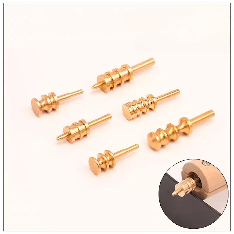 หัวรีดขอบไฟฟ้าทำจากทองเหลืองหนังกระเป๋าสะพายหลังหนังแท้/เข็มขัด/เครื่องมือกดสายนาฬิกาแบบ DIY