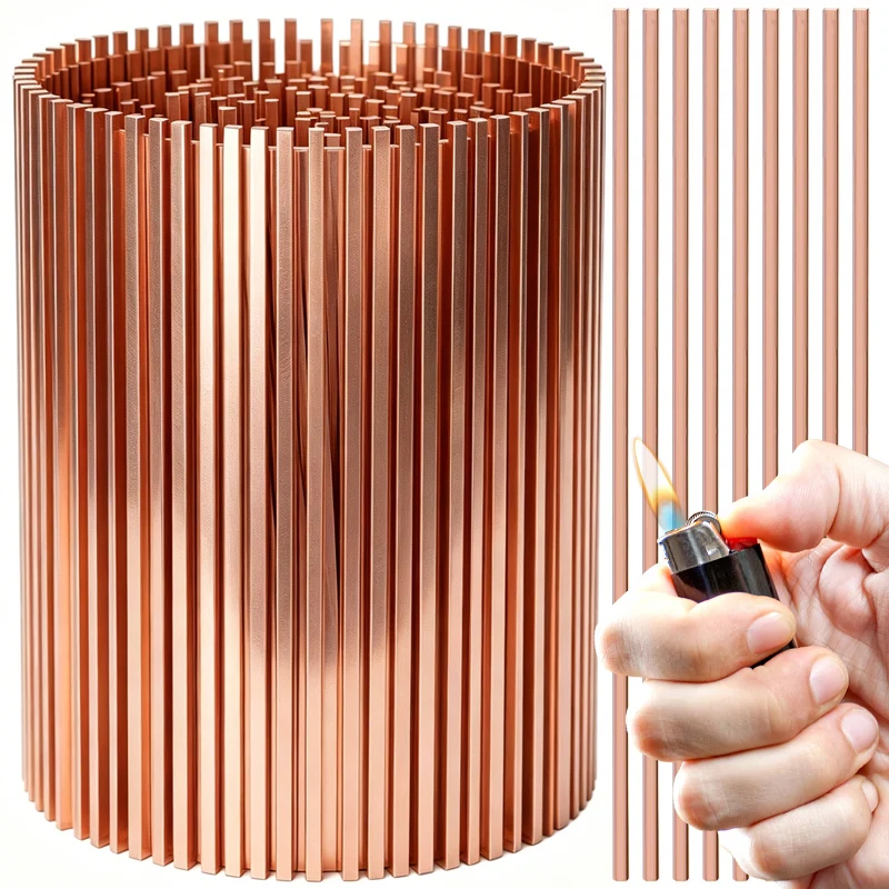Phosphor Coppers Flat Welding Rods Brass Brazing Soldering Rod Air Conditioners Refrigeration Bronze Tube Easy Soldering Tools
