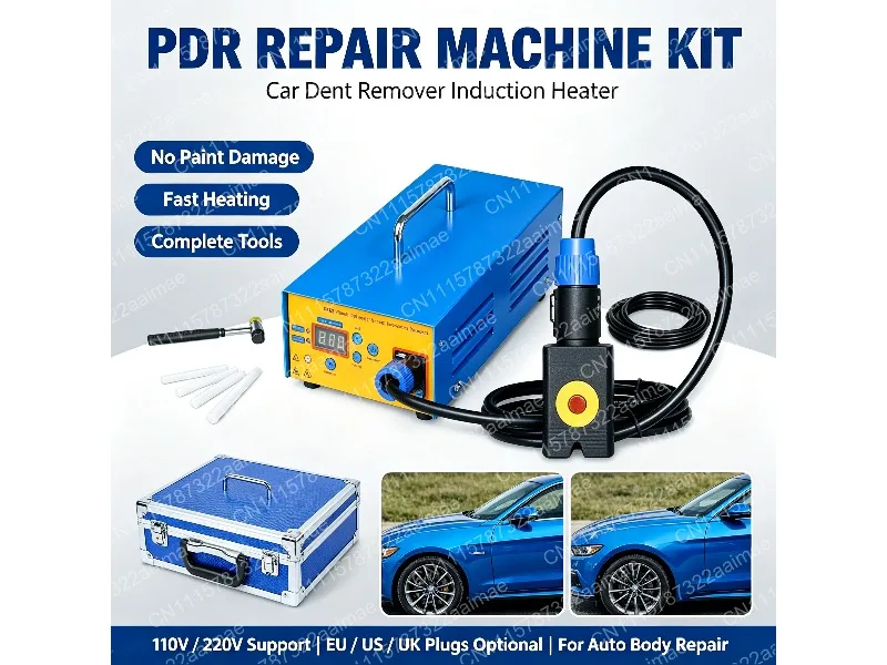 1.38KW Electromagnetic Induction Dent Repair Tool High-Efficiency Dent Puller Kit