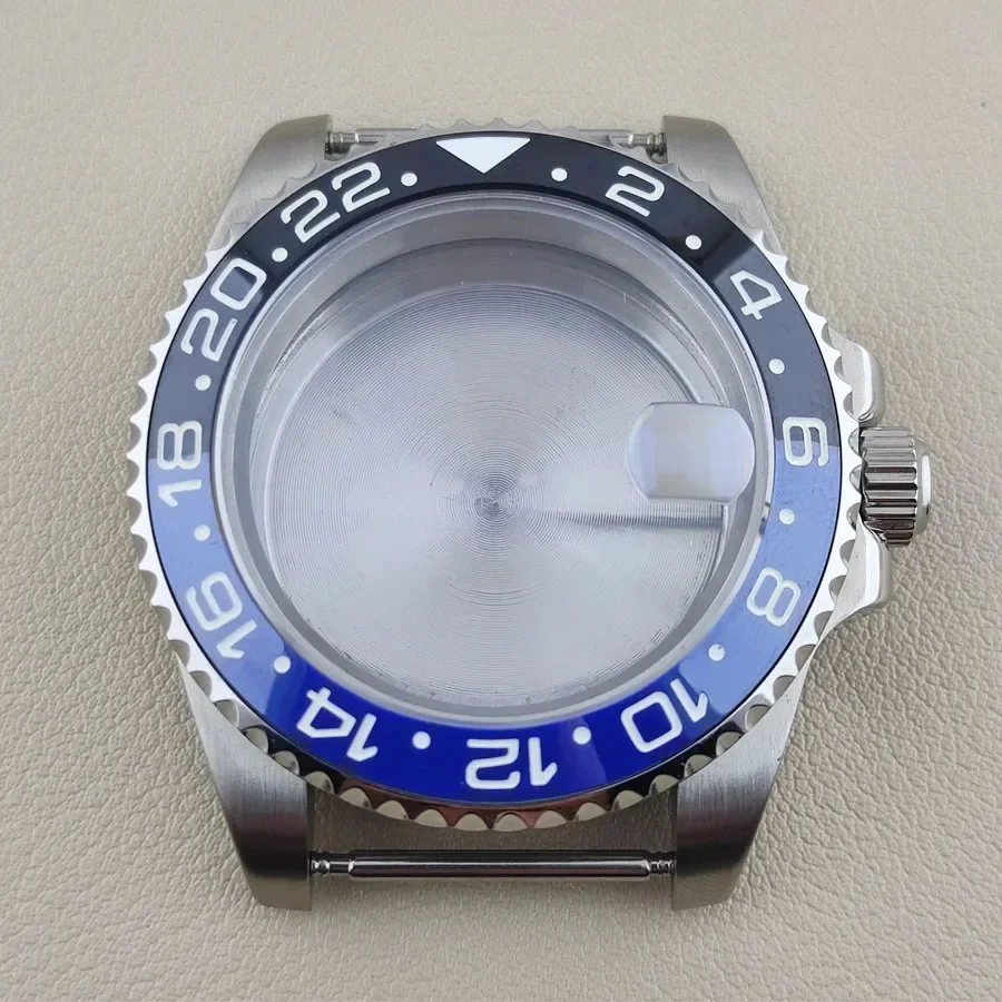 

NH35 Case 40mm Case Ceramics Bezel Men's Watch Case Stainless Steel Sapphire Glass Mod Parts For GMT NH36 Mechanical Movement