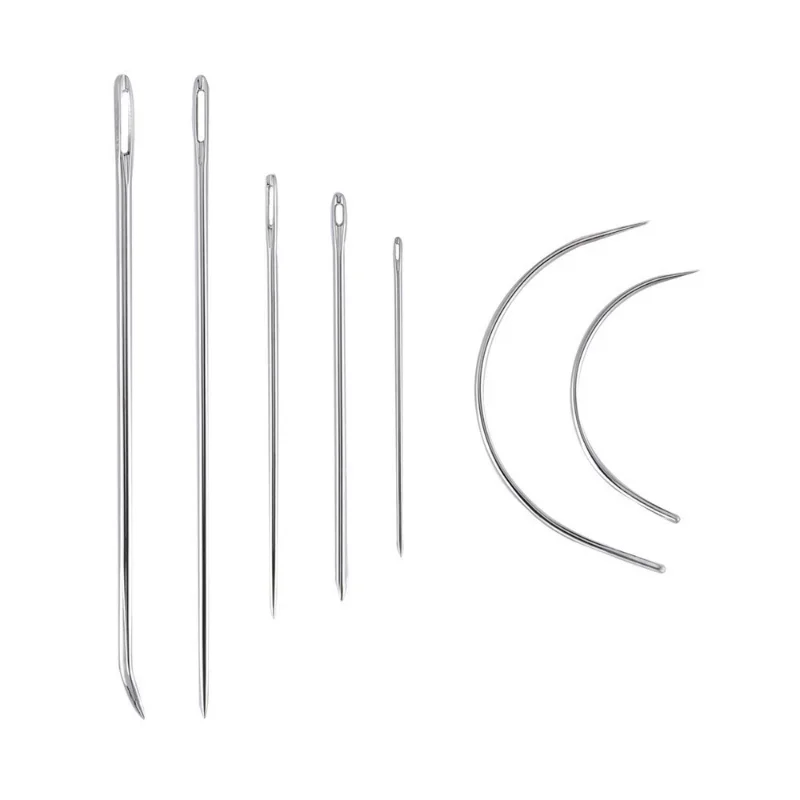 Leather Craft Sewing Kit Waxed Thread Hand Quilting Needles Sewing Awl for Beginner Leather Upholstery Repair, Stitching, Sewing view 5