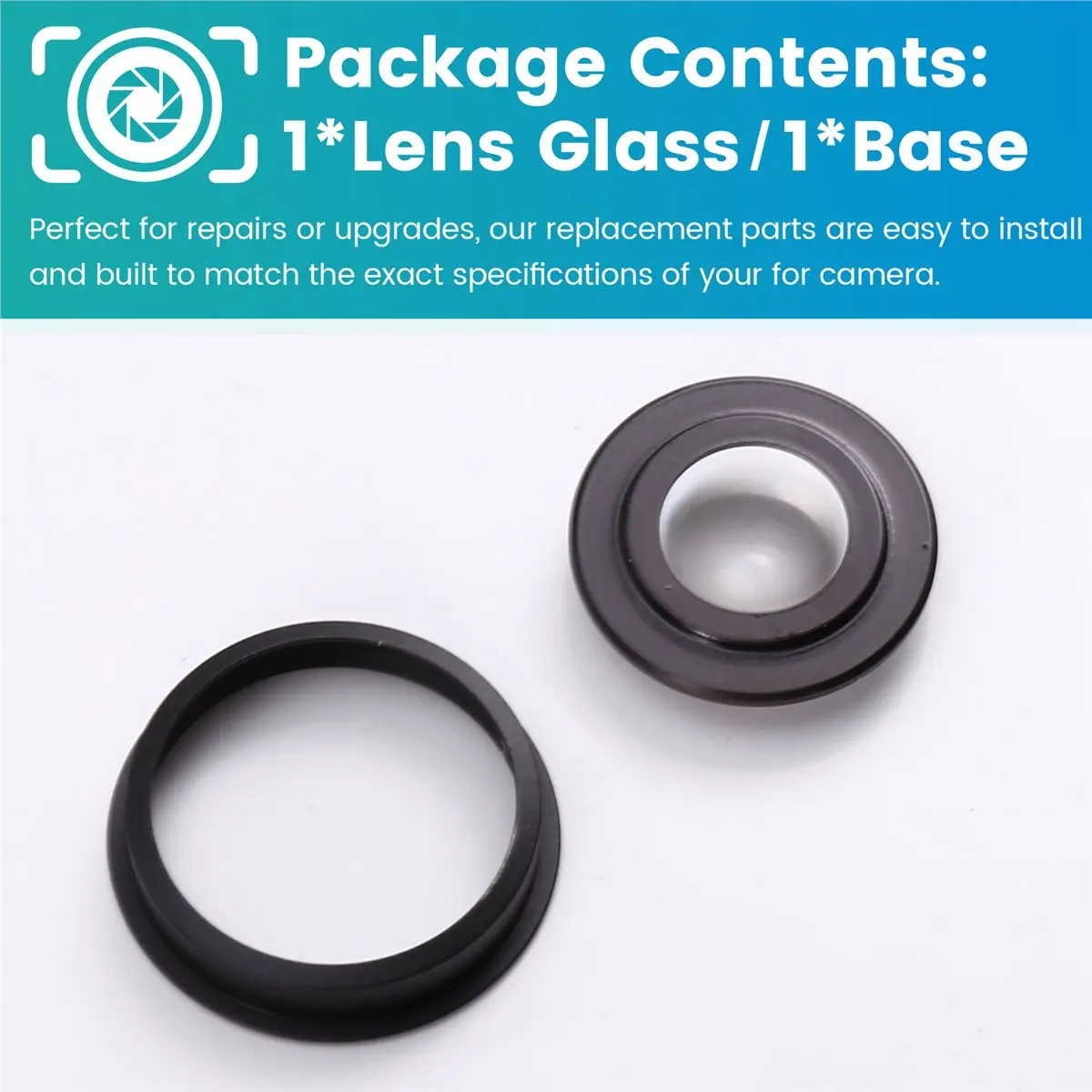 Lente de Cámara E@MB*RA*aCE^HAPPYa con Base para Insta360 X4, Accesorios para Cámara de Acción, Lente de Repuesto para Insta360
