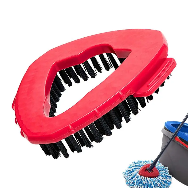 Rotating Mop Scrub Brush Head Triangle Replacement Brush Rotating Mop Head Household Housework Floor Scrubber for 1 Tank System