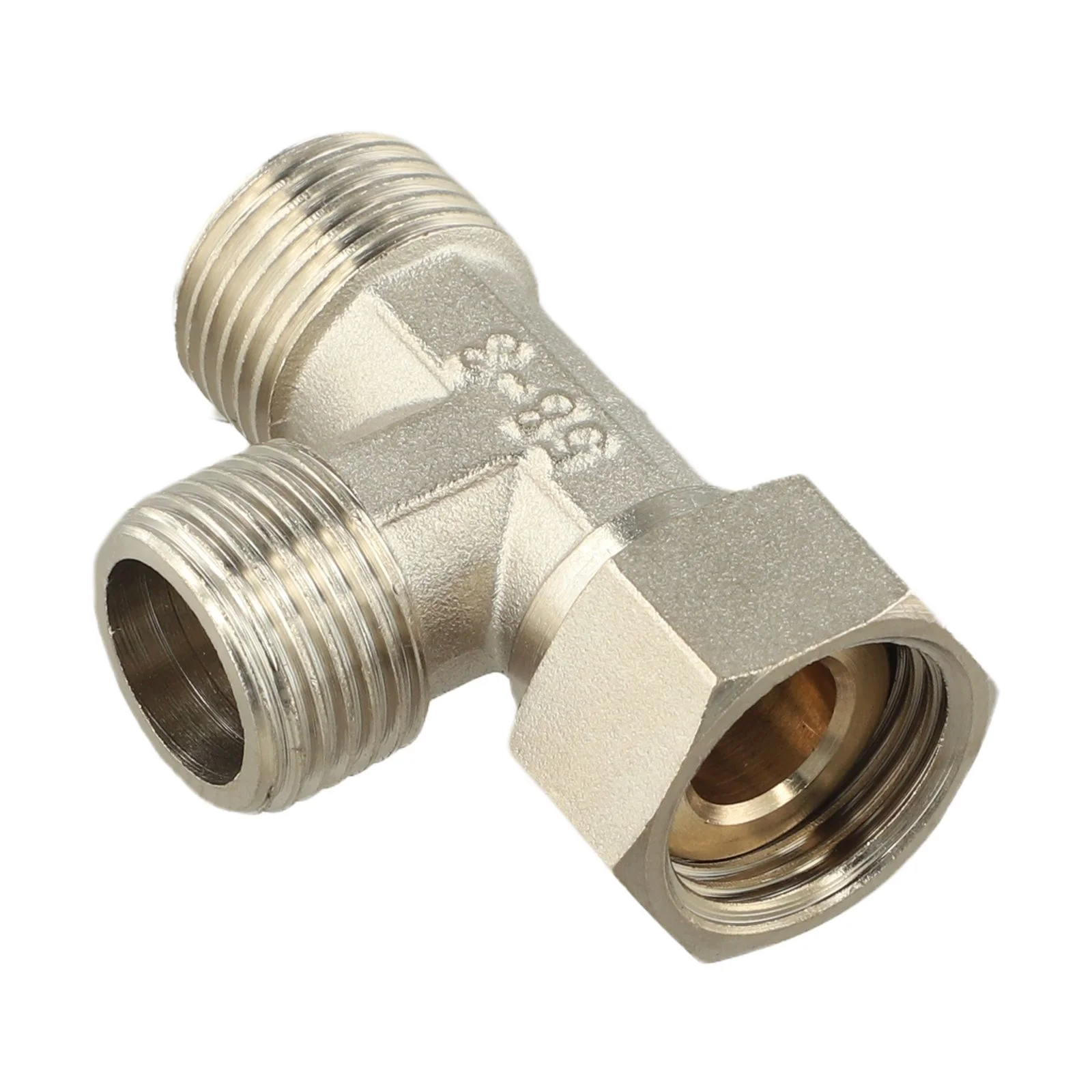 Brass 3-Way T-Piece Valve With Rotational Flexibility And Secure Sealing For Reliable Operation In Pressurized Systems