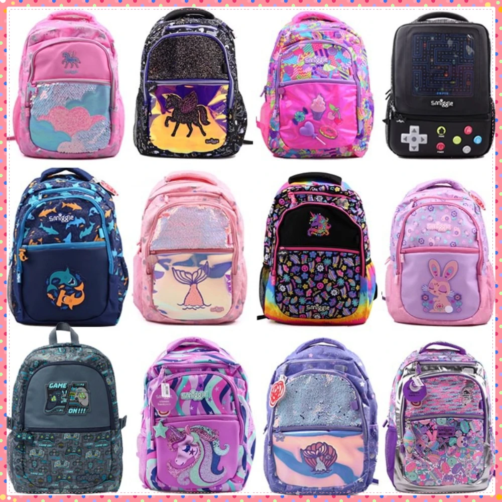 

Genuine Australia Smiggle Primary Secondary School Students Backpack Leisure Bag Boys and Girls Multiple Color and Style Options