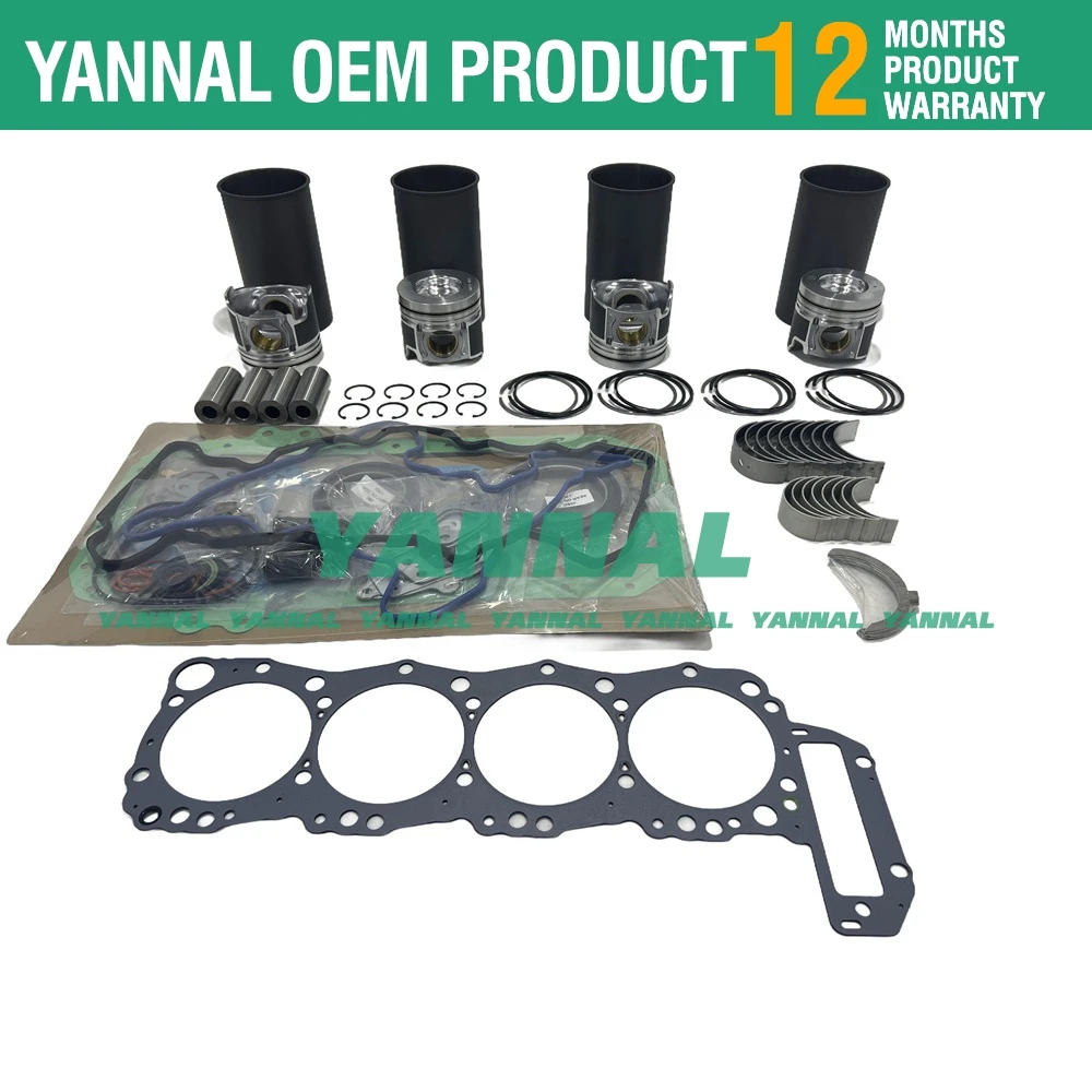 New J05E J05ET JO5E Overhaul Rebuild Kit For Hino Engine Kobelco SK125W-3 SK200-8 SK250-8 SK260-8 Power Shovel Repair Parts