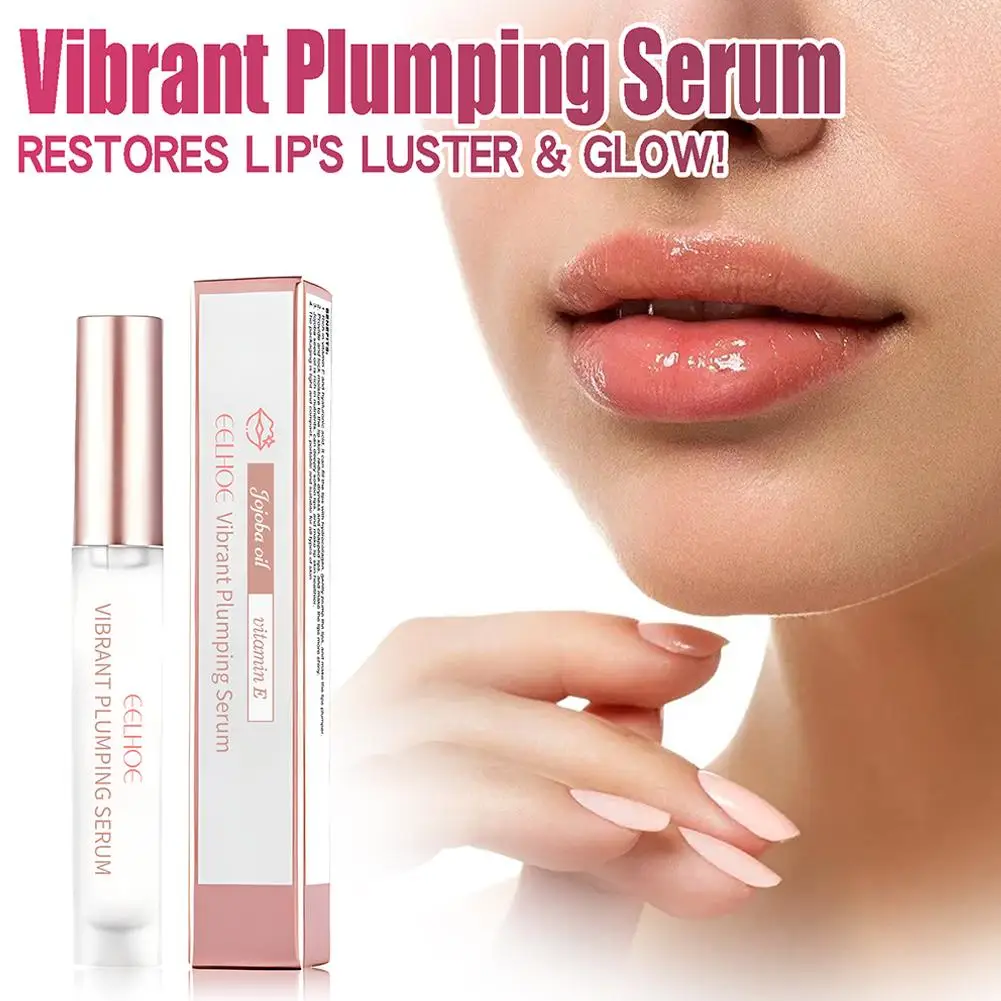 4ml Lip Plump Serum Instant Volumising Increase Lip Gloss Skin Line Essential Dead Lip Plumping Oil Moisturizer Fade Care L7W8