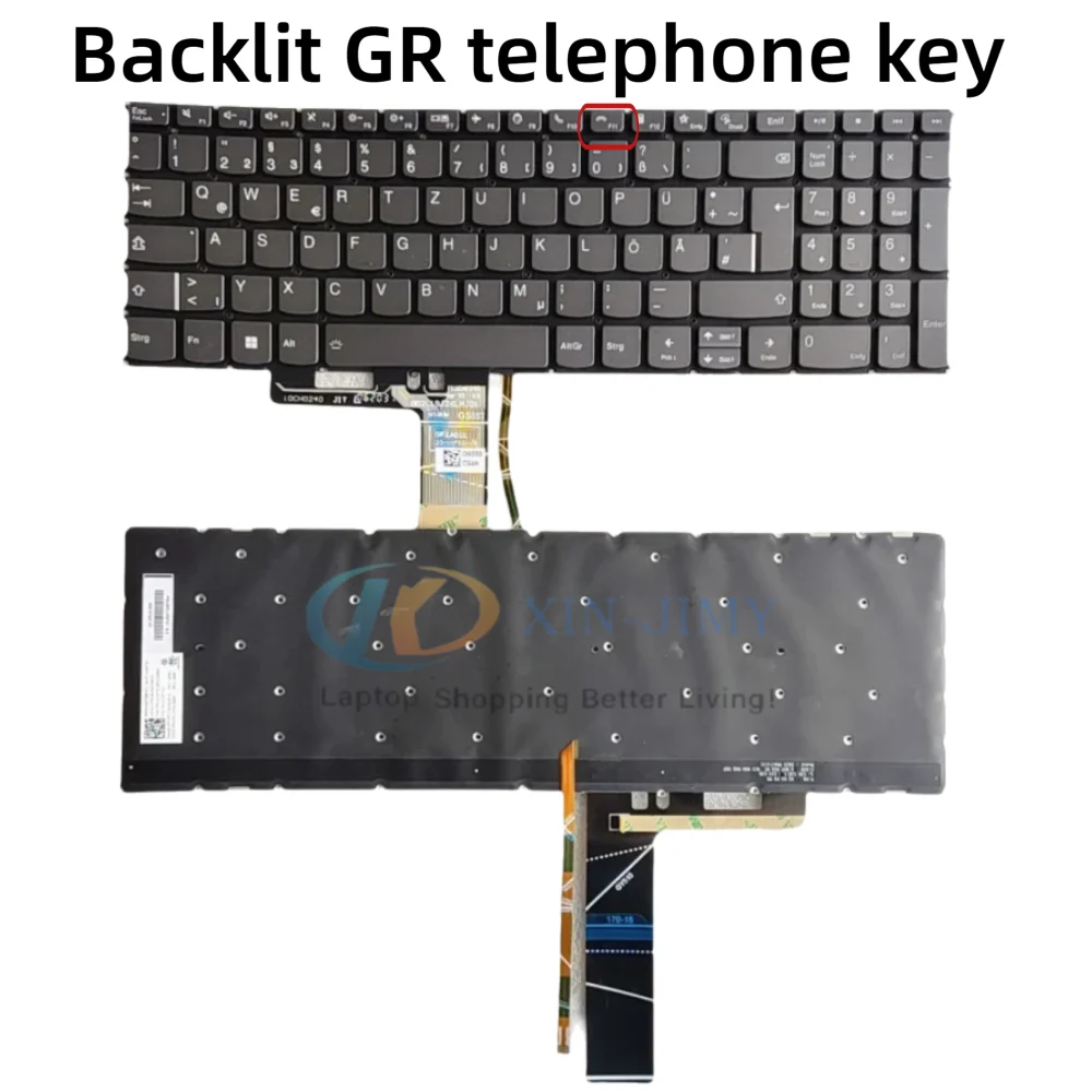 Image of Beleuchtete Tastatur (Deutsch/UK) für Lenovo V15 G4 AMN IAN IAH IRU, G3 IAP AB 82TT 82TV