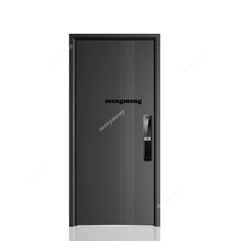 

Входная защитная дверь нестандартного размера для дома, одинарная и двойная дверь класса А с умным замком, отпечатком пальца и замком для лица