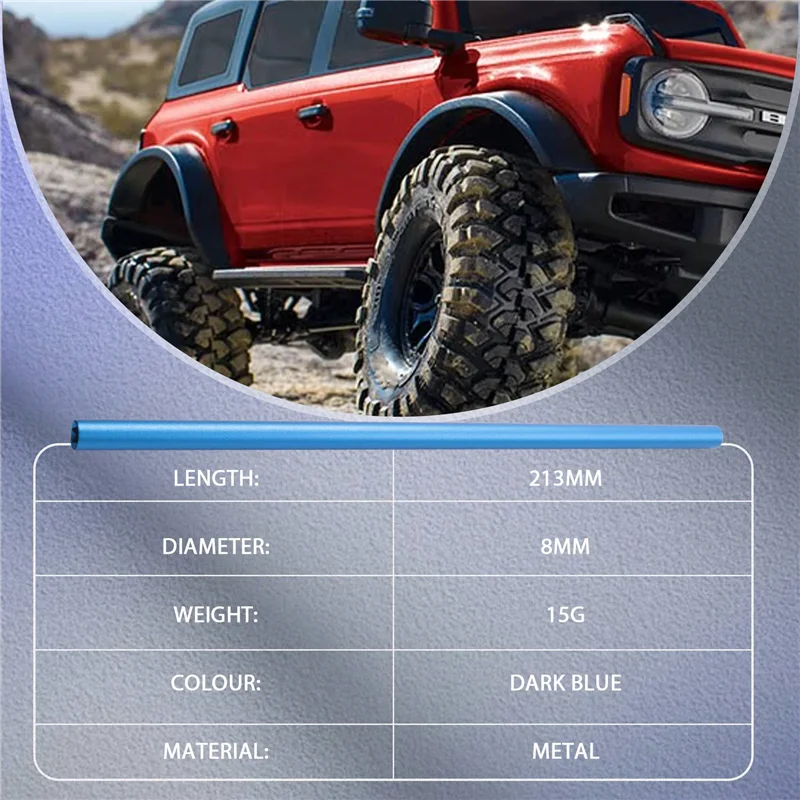 YSUN-arbre de transmission Central en métal 6855 pour 1/10 Traxxas Slash 4X4 4WD rallye 4X4 RC pièces de voiture