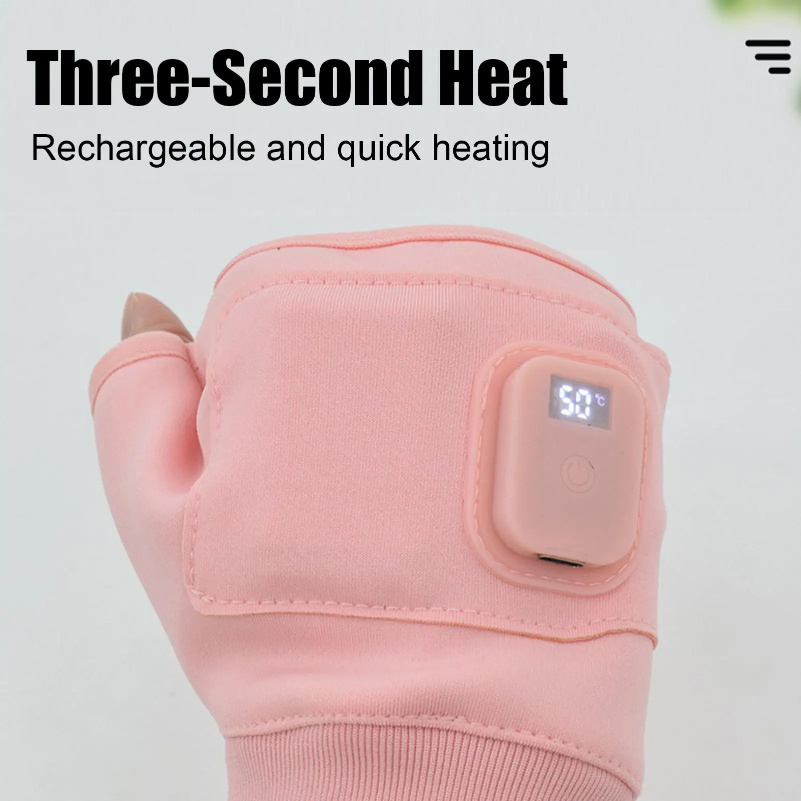 

Перчатки с электрическим подогревом для женщин, теплые варежки с половиной пальца, перезаряжаемые через USB термоперчатки для рук для женщин, спорт на открытом воздухе, холодные