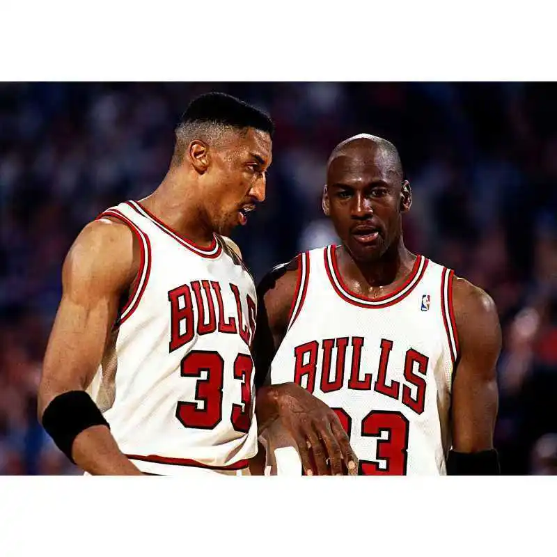 Saison 97–98 Nr. 33 Pippen Finals Edition American Basketball Uniform Jersey ärmellose Weste Bull männliche und weibliche Studentenweste 25