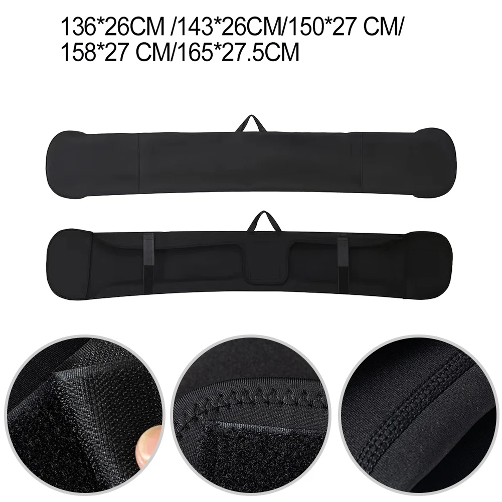 กระเป๋าใส่สโนว์บอร์ด 1 ชิ้น ขนาด 126/143/150/158/165x26/27/27.5 ซม. กระเป๋าเก็บของแบบยืดหยุ่นสำหรับสโนว์บอร์ดเดี่ยว ใช้แทนอุปกรณ์เสริม