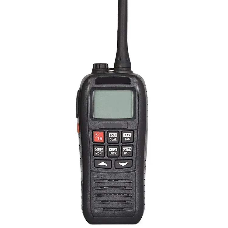 Topradio TP57 VHF Marine Portable Waterproof Transceiver / IPX7 Float VHF Handheld Marine Radio