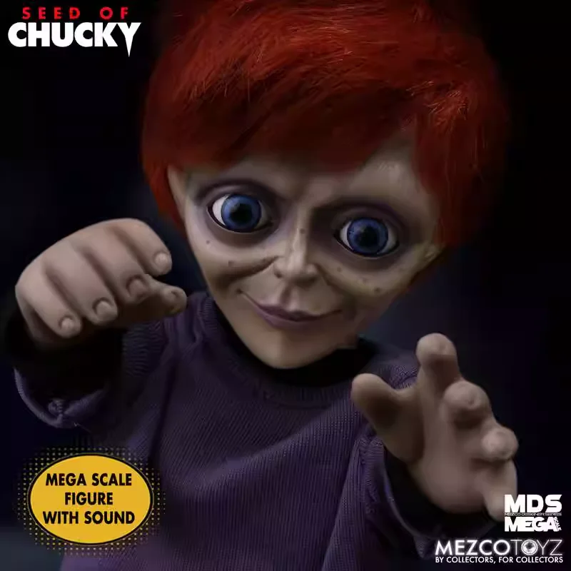 Mezco 78045 Chucky Glen 1/1 مقياس تشاكي ساوند دمية-شكل الحركة 38 سم
