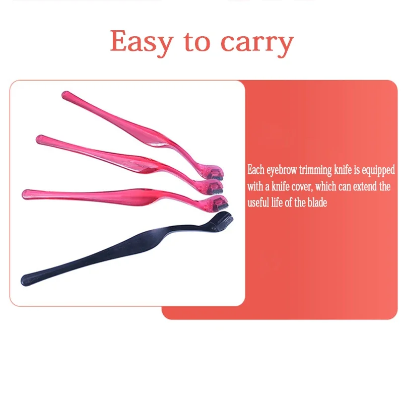 1/3개 미니 눈썹 정리 블레이드 눈썹 면도기 여성용 얼굴 면도기 눈썹 트리머 얼굴 털 제거 뷰티 메이크업 도구