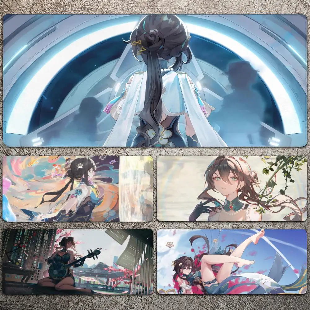 

Honkai Star Rail Ruan Mei Mousepad Large Gaming Mouse Pad LockEdge Thickened Computer Keyboard Table Desk Mat