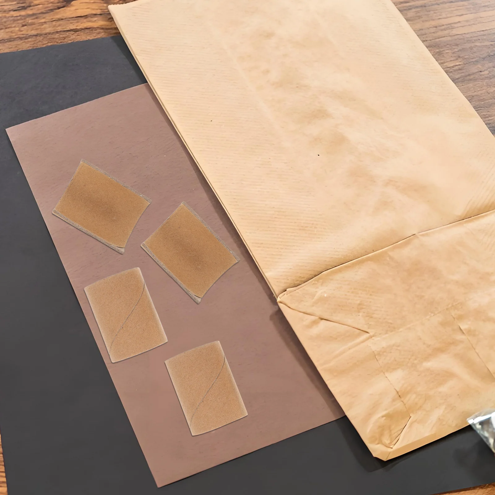 

10Pcs Half Round Kraft Paper Tubes Craft Cardboard Tubes Durable for Kindergarten Art Supplies DIY Projects Creative Learning